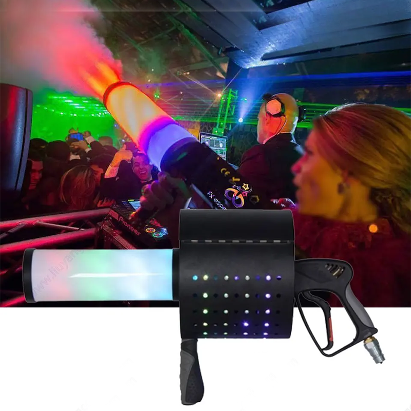 Handheld LED CO2 Confetti gun DJ Hand co2 Shooter Cryo CO2 Jet Light cannon Dj Equipment Wedding Stage Effect