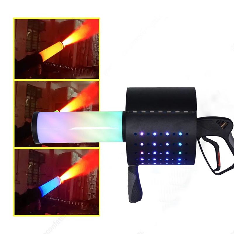 Handheld LED CO2 Confetti gun DJ Hand co2 Shooter Cryo CO2 Jet Light cannon Dj Equipment Wedding Stage Effect Handheld LED CO2 Confetti gun DJ Hand co2 Shooter Cryo CO2 Jet Light cannon Dj Equipment Wedding Stage Effect