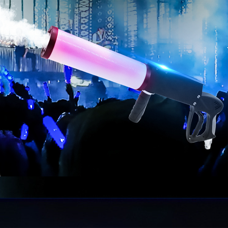 LED CO2 Gun Night Club Stage Concert Supplies Hand Hold Portable DJ CO2 Jet Machine