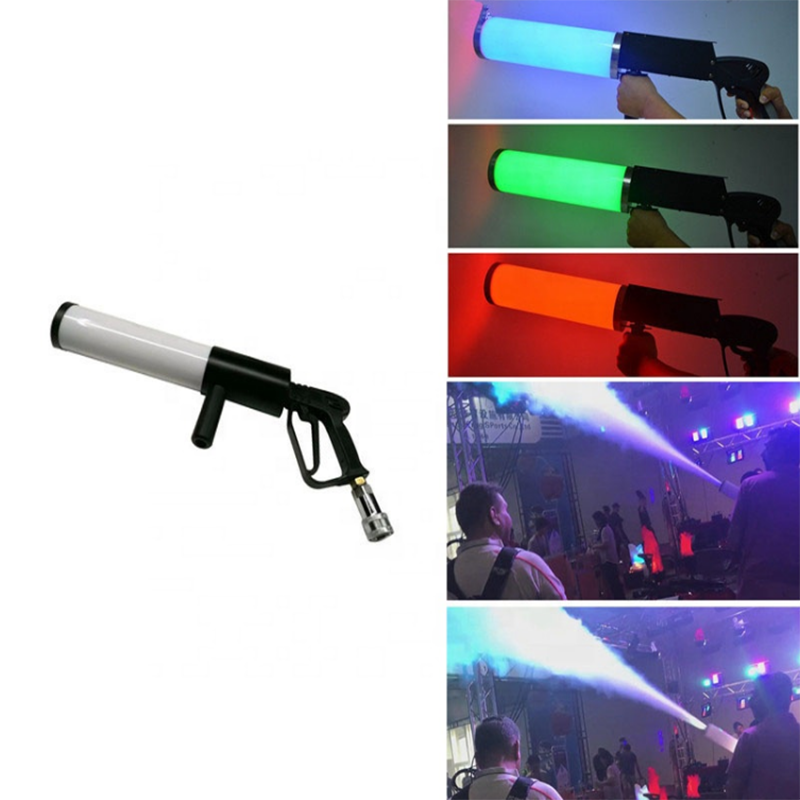 LED CO2 Gun Night Club Stage Concert Supplies Hand Hold Portable DJ CO2 Jet Machine