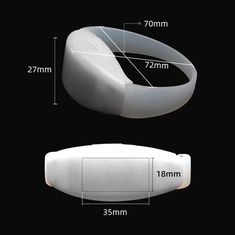 Light up Parties Big Events Custom LOGO LED Glow Wristbands Remote Controlled LED Bracelets Light up Parties Big Events Custom LOGO LED Glow Wristbands Remote Controlled LED Bracelets