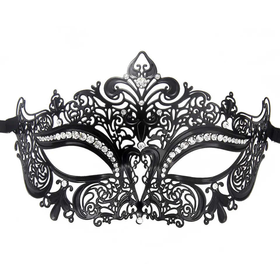 Diamond Metal 011B Eco-friendly Masquerade Christmas Party Masks Disny Princesas Halloween Mask Party