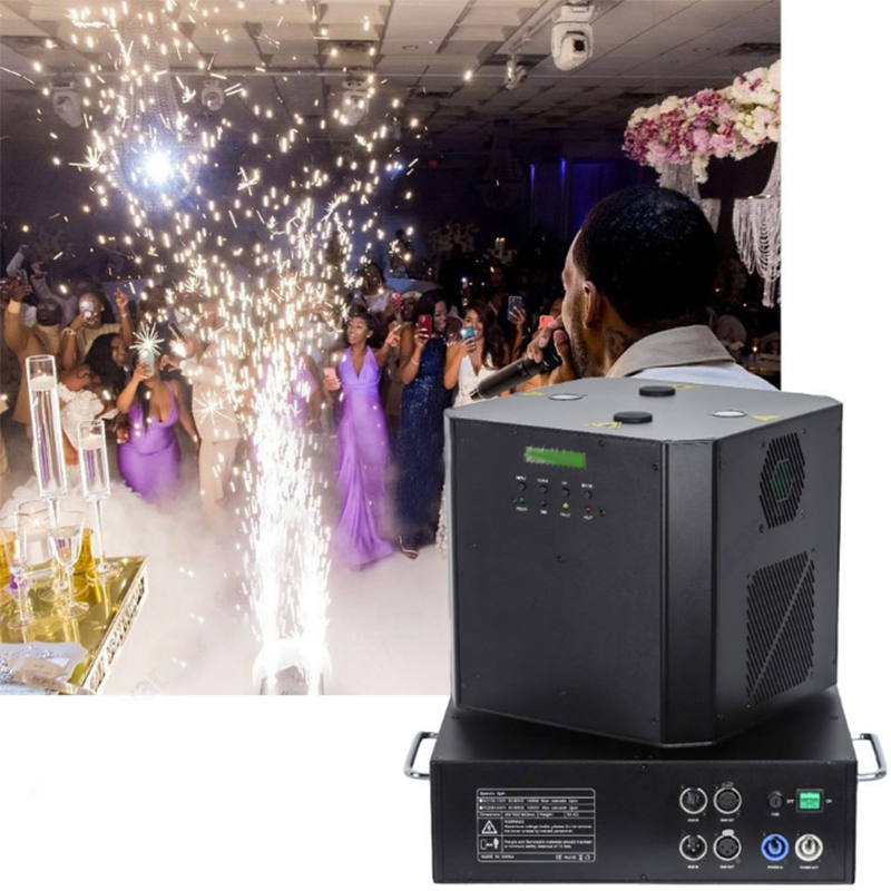 Dual Head Rotation Fireworks Cold Flame Sparkuler Spin Machine Dancing Spark Machine Dual Head Rotation Fireworks Cold Flame Sparkuler Spin Machine Dancing Spark Machine