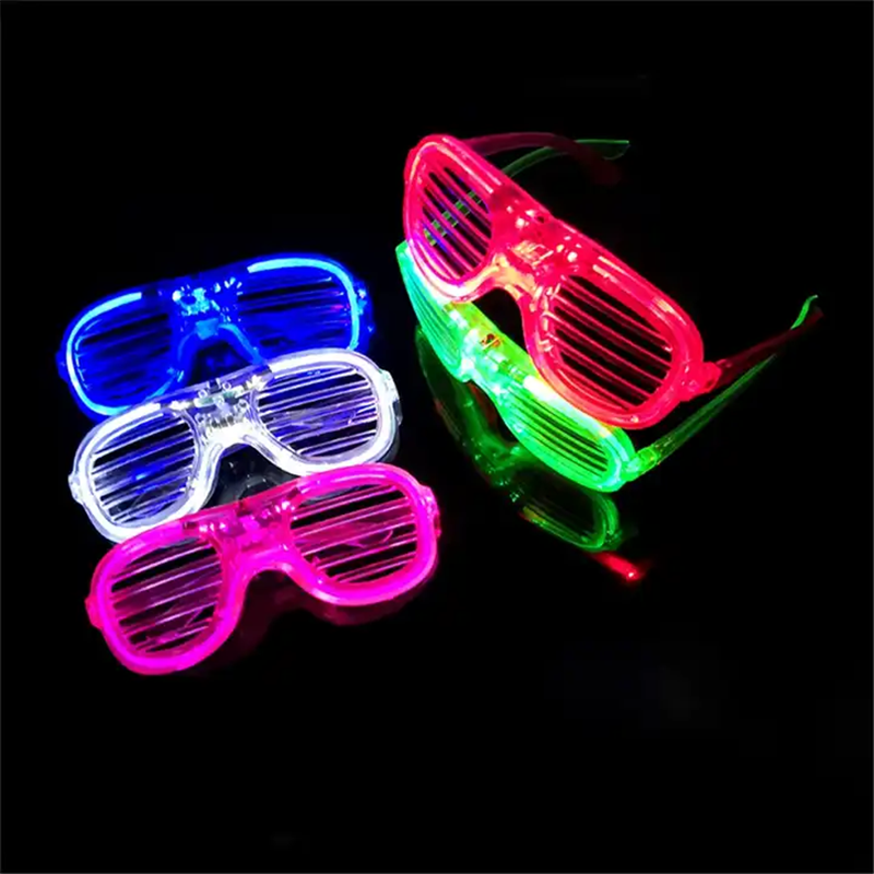 Luminous Plastic Party Decoration Kids Adult Flashing Colored Favor Light Up Glowing Toys Shutter Shades Neon Led Glasses Luminous Plastic Party Decoration Kids Adult Flashing Colored Favor Light Up Glowing Toys Shutter Shades Neon Led Glasses