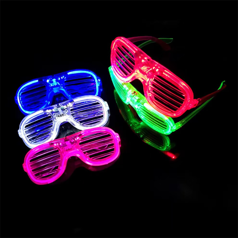 Luminous Plastic Party Decoration Kids Adult Flashing Colored Favor Light Up Glowing Toys Shutter Shades Neon Led Glasses Luminous Plastic Party Decoration Kids Adult Flashing Colored Favor Light Up Glowing Toys Shutter Shades Neon Led Glasses