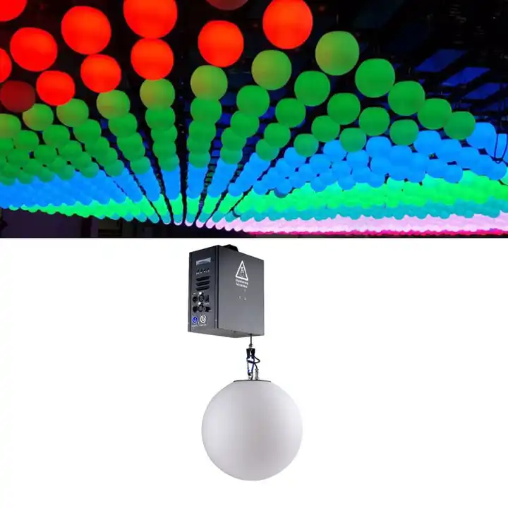 Led Matrix Light DMX 512 control Kinetic system LED lifting ball Stage lighting LED Winch Ball Dmx 3D Ball Kinetic light Led Matrix Light DMX 512 control Kinetic system LED lifting ball Stage lighting LED Winch Ball Dmx 3D Ball Kinetic light