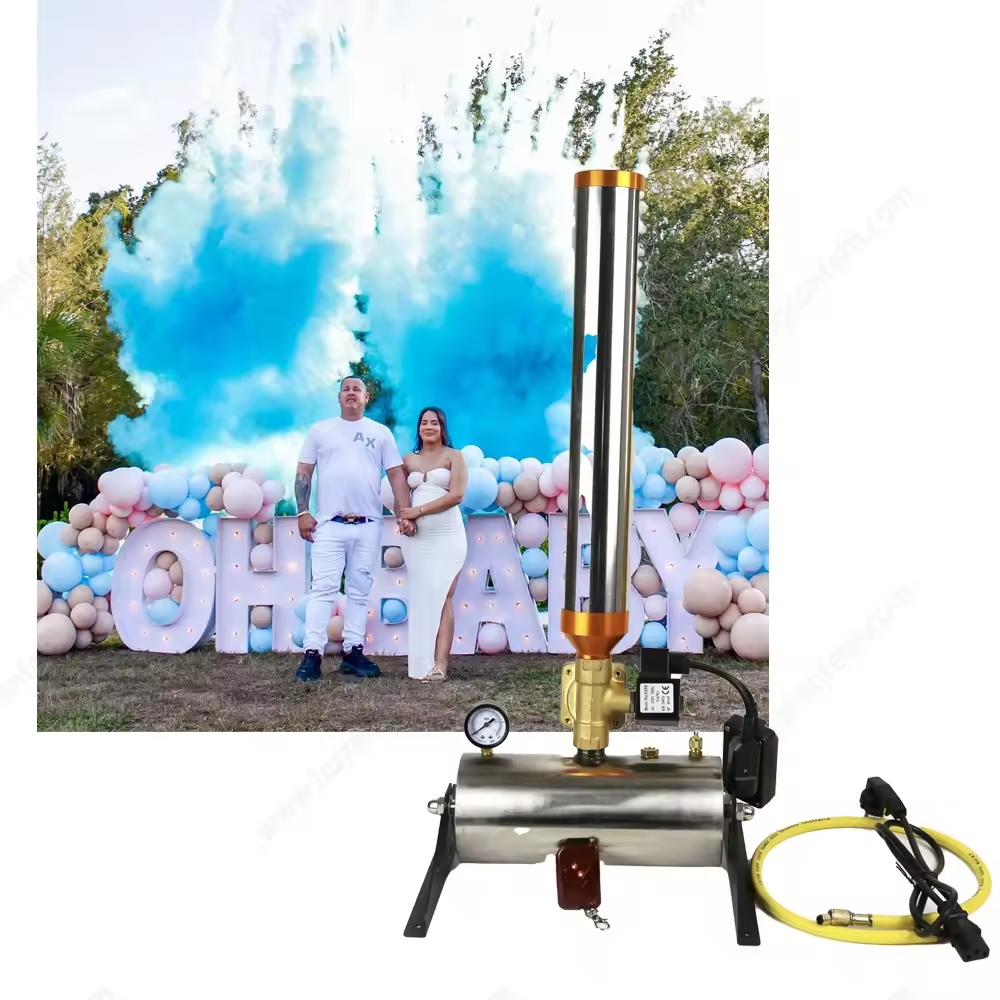 Baby Shower Holi Streamer Spray Confetti Powder Electric Remote Control Gender Reveal Outdoor Fireworks Wedding Graduation Party Baby Shower Holi Streamer Spray Confetti Powder Electric Remote Control Gender Reveal Outdoor Fireworks Wedding Graduation Party