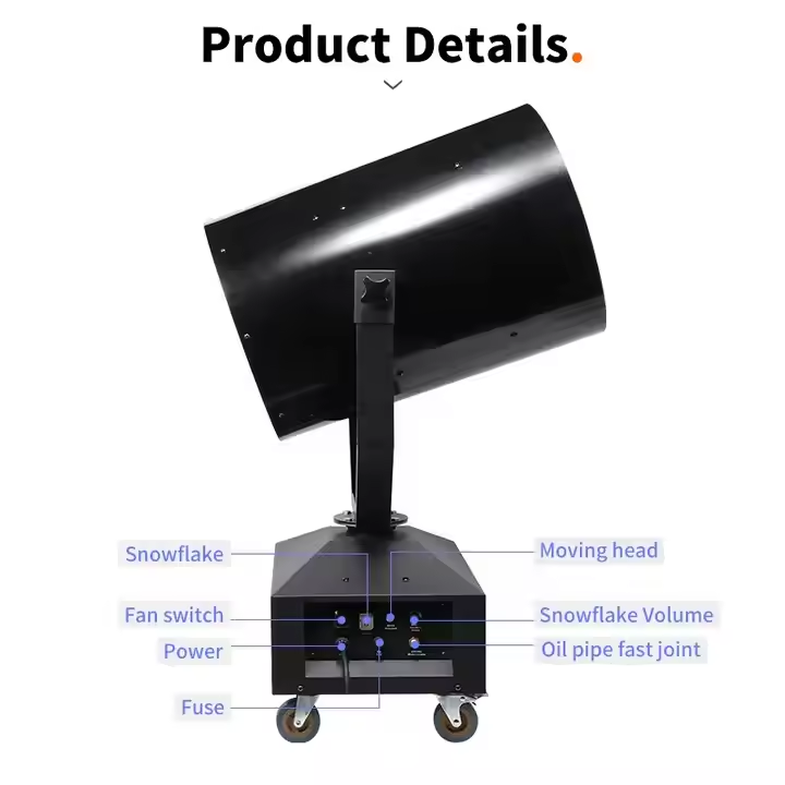 Making Outdoor Moving Head Snow Machine Indoor Stage Effect Making Artificial 3000W Snow Machine for Festival Party