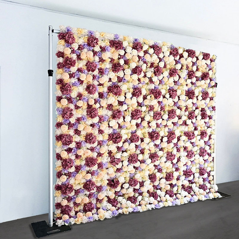 Simulation fabric flower wall cloth base rose colored flower wall wedding decoration event background decoration wall shopping mall window three-dimensional background wall