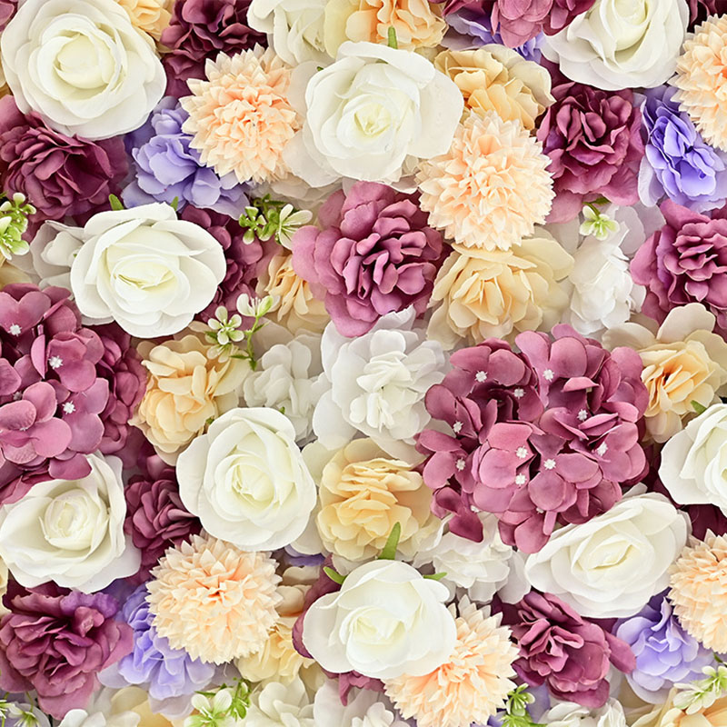 Simulation fabric flower wall cloth base rose colored flower wall wedding decoration event background decoration wall shopping mall window three-dimensional background wall