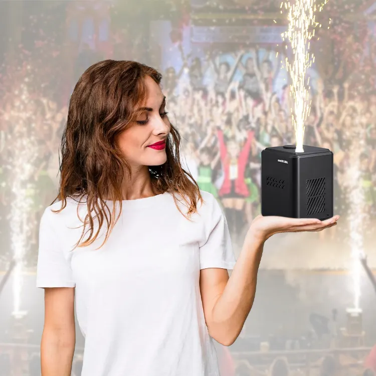 MINI 350W cold Spray 3 Meters Remote Control Mini Spark Machine for Party Wedding Events Camping Dj Shows MINI 350W cold Spray 3 Meters Remote Control Mini Spark Machine for Party Wedding Events Camping Dj Shows